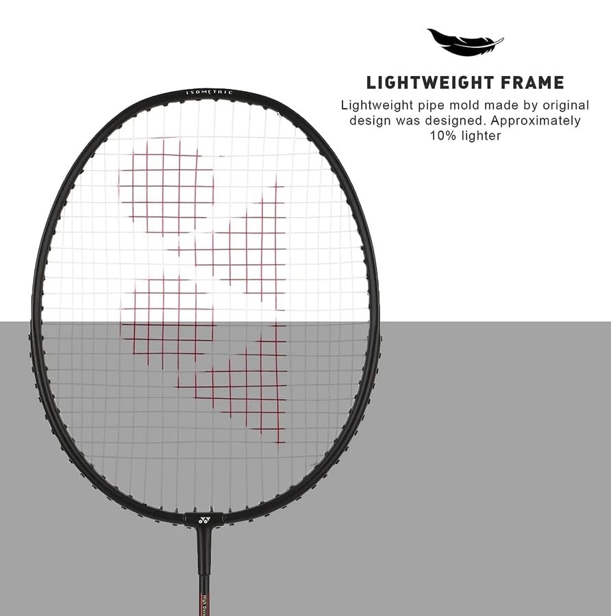 Image of YONEX Graphite GR 303i (Made in India) Badminton Racket, Pack of 2,Black
