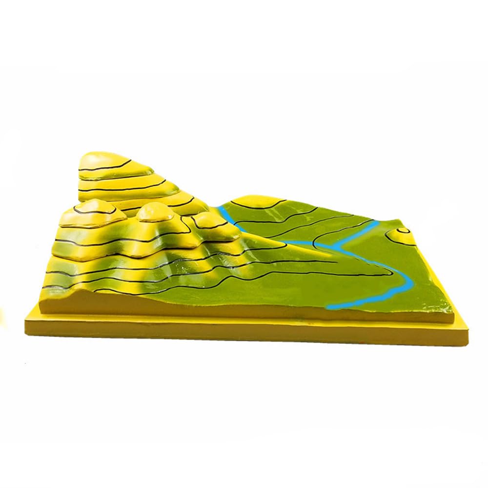 Modelo de línea de contorno extraíble para facilitar la visualización de relieves en geología