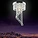 Jorunhe Modern LED Bulb Ceiling Light Pendant Fixture Lighting Crystal Chandelier