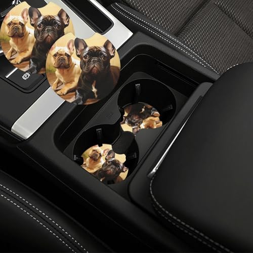 Portavasos para Carro 2 Pzs Negro Impermeable Antideslizante miniatura 1