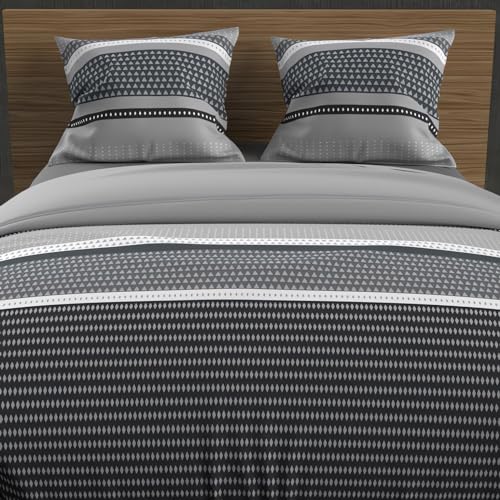 Funda para edredón 240 x 220 cm THALES Gris Soleil d'ocre para dormitorios modernos 3