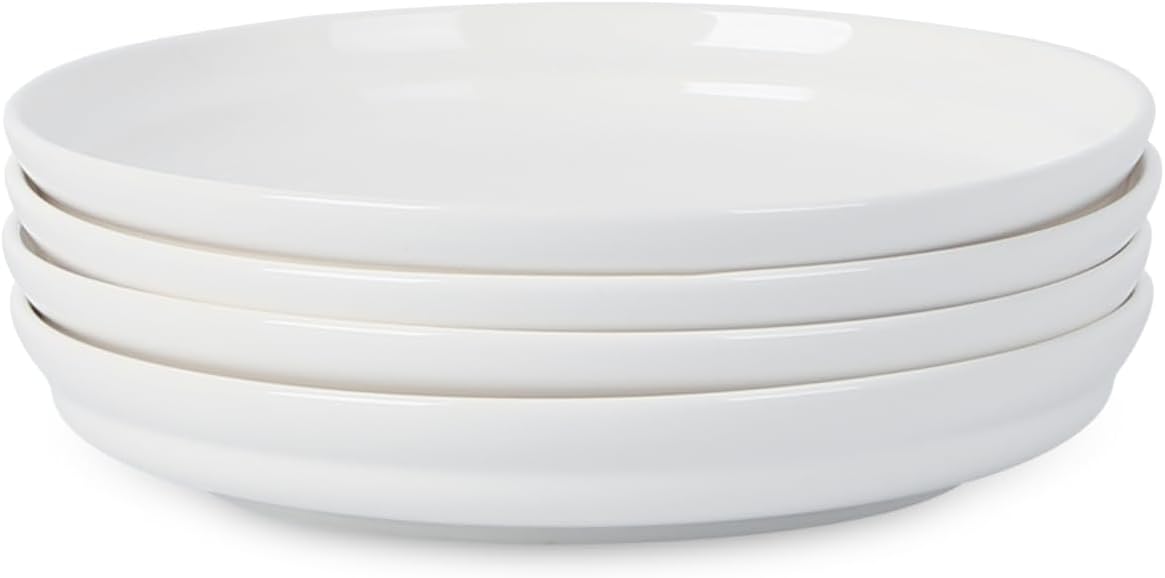 Stone Lain Virtuo 4-Piece Pasta Bowl Set Porcelain, White