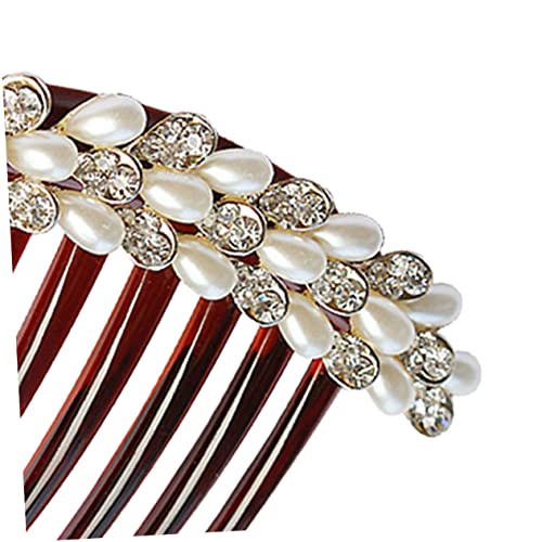 FRCOLOR Tiara De Noiva Pérola Acessórios De Cabelo Peça De Cabelo Para Casamento Noiva Pente De Cabe