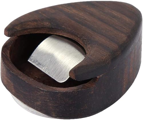 Miniatura 9 de Caja de púa de guitarra de madera de rosa, caja de soporte de púas en forma de corazón, accesorio de instrumento musical para púas estándar