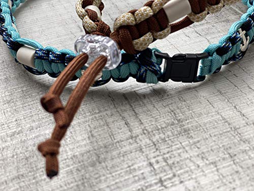 EM Keramik Halsband für Hunde, mit/ohne Name, 60 ver. Farben, Flechten, 100.000 Varianten, Pfötchen, Anker Beads, PetsGlamour