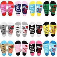 12-Pairs Crowye Christmas Women's Funny Crew Socks only .99: eDeal Info