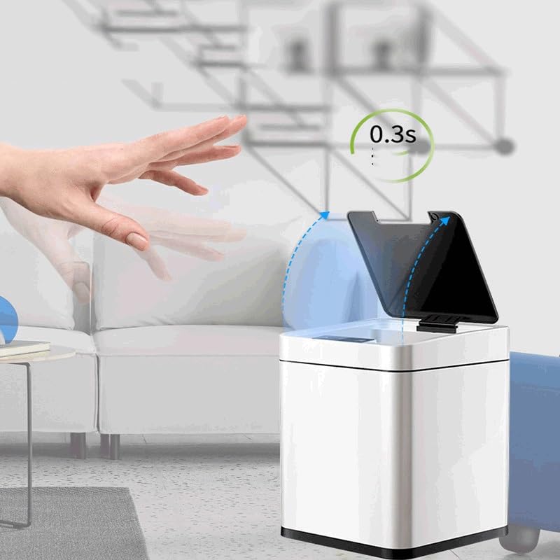 Bathroom Smart Sensor Trash Can Automatic Bin for Kitchen Toilet Wastebasket Home image 5