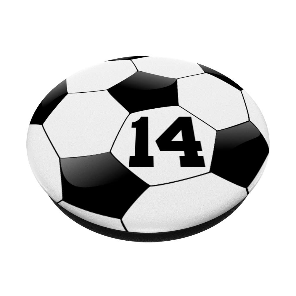 Amazon.com: Soccer Ball Number 14 Player 14th Birthday Black Zx