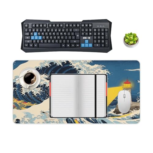 Desk Pad Protector 60x30 cm The Great Wave Off Kanagawa miniatura 4