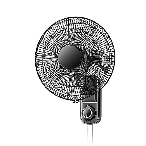 WUHUQN Ventilador de pared de 18 pulgadas, ventilador eléctrico de pared, biventilador doméstico, velocidad de viento de tres velocidades, cabezal móvil gran angular, motor potente