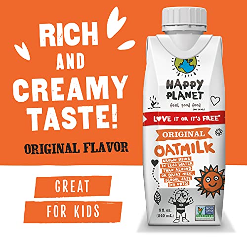 image for Happy Planet - OatMilk Original | 24 Pack – 8 FL OZ. (240ML) | Glute