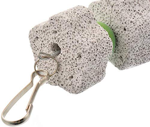 Skingwa Bird Chew Toy, Bird Parrot Beak Grinding Stone with Bell, 2 Pack (#4) - Image 3