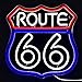 Route 66 Neon Sign Historic US High Way Acrylic LED Sign for Bedroom Wall Decor Blue Neon Light Game Room Wall Sign Party Light Club Neon Accessory