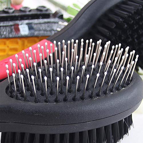 Huisdierborstels Handschoenen 1 PC Dubbel geconfronteerd Pet Kam Pet Hond Grooming Tool Plastic Handvat Puppy Kat… - Image 5