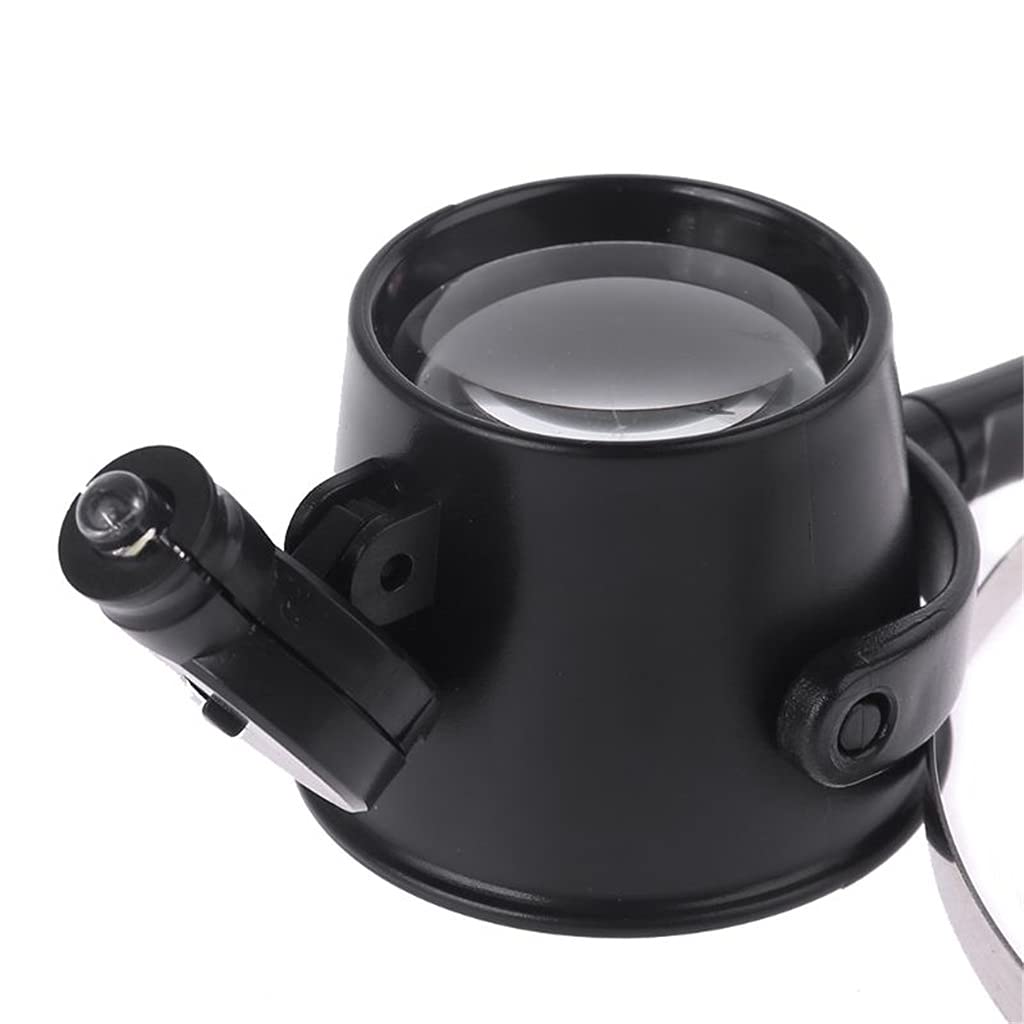 Loupe Monoculaire 15x – Lentille Acrylique – Pour Bijoux, Archéologie, Réparation – Compacte Et Portable – Noir