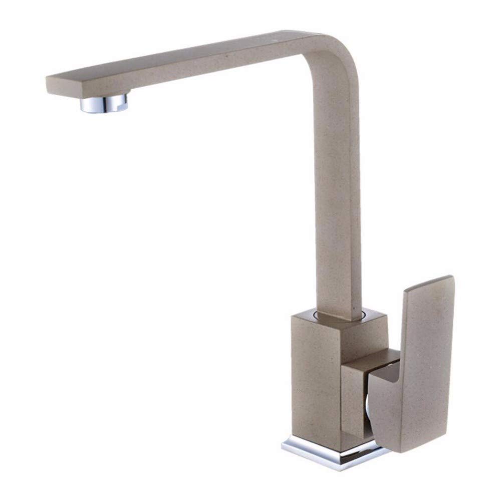 Robinet de cuisine noir mat avec mitigeur évier rotatif eau chaude et froide