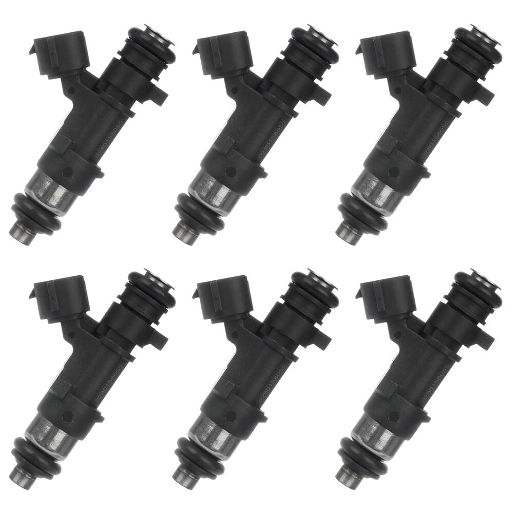 FEIPARTS US Stock 6pcs 4 Holes 0280158055 Gasolina Fuel Injector fit ford Explorer,ford Explorer Sport Trac,ford Mustang,ford Ranger,for Land Rover LR3,for Mazda B4000,for Mercury Mountaineer