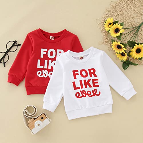 Valentine's Day Pullover Sweatshirt for Baby Boy Girl Crewneck Long Sleeve Letter Print Top Fall Winter Clothes3