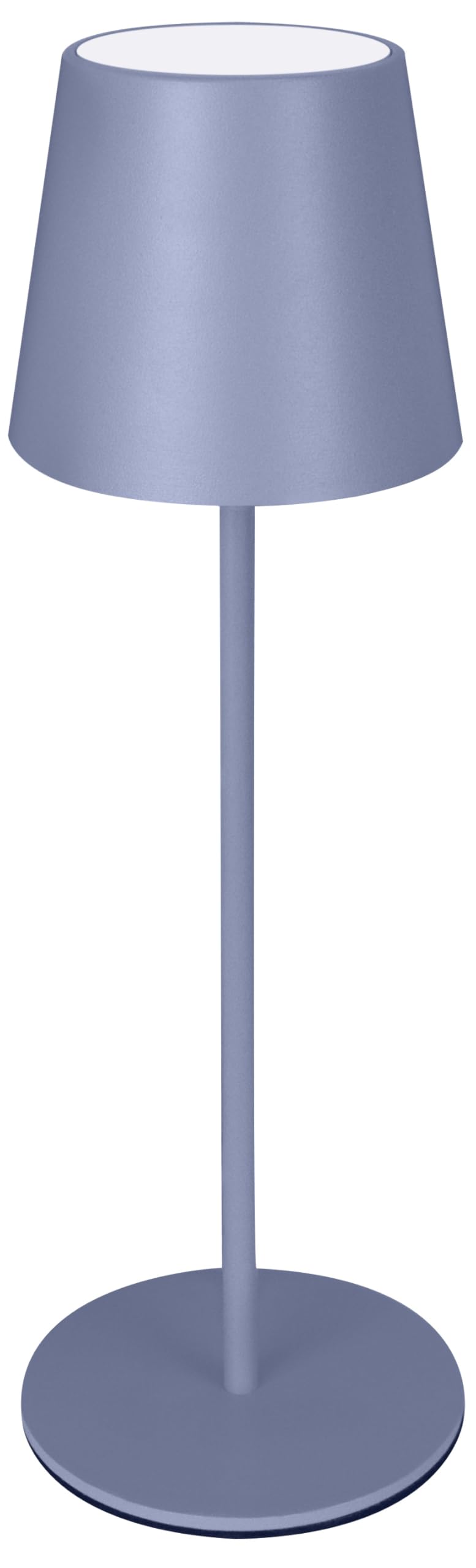 Majestic AGATA - Lampada da tavolo LED senza fili ricaricabile, Lunga durata, Dimmer Touch, Luce Calda-Naturale-Fredda, per interni ed esterni IP54, H37cm, AZZURRO PASTELLO