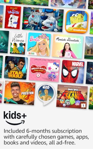Image of Amazon Fire HD 8 Kids Pro tablet, ages 6-12. Bright 8 inch HD screen, includes ad-free content, parental controls, 13-hr battery, slim case for older kids, 64GB, Hello Teal, (2024 release)