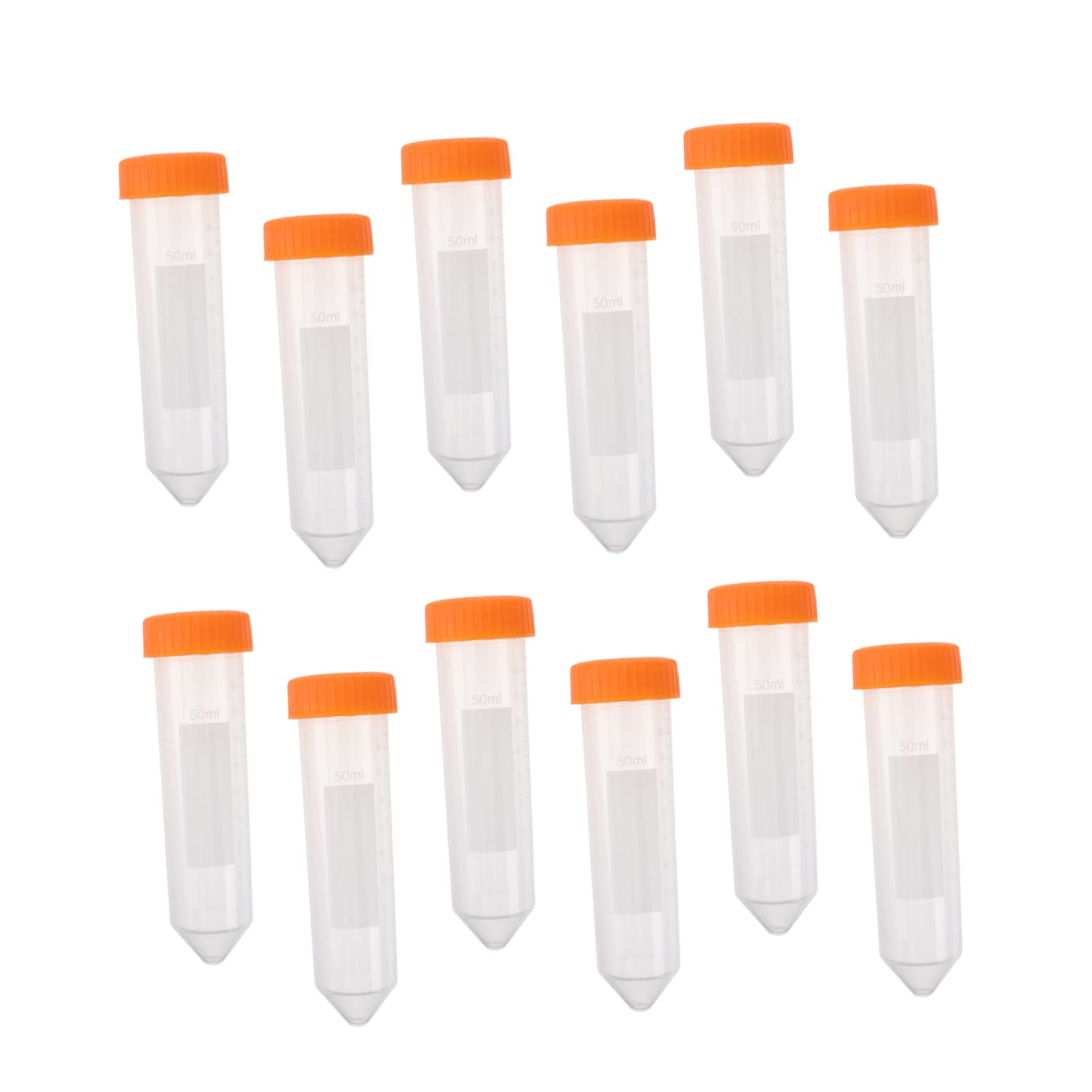 PLAFOPE 50 Pcs Cono De Tubo Centrífugo Tubo Científico Tubo De Ensayo Cónico Tubos De Experimentación Tubo Graduado Tubos De Centrífuga De Ciencia El Plastico Tubo Plástico Con Escala