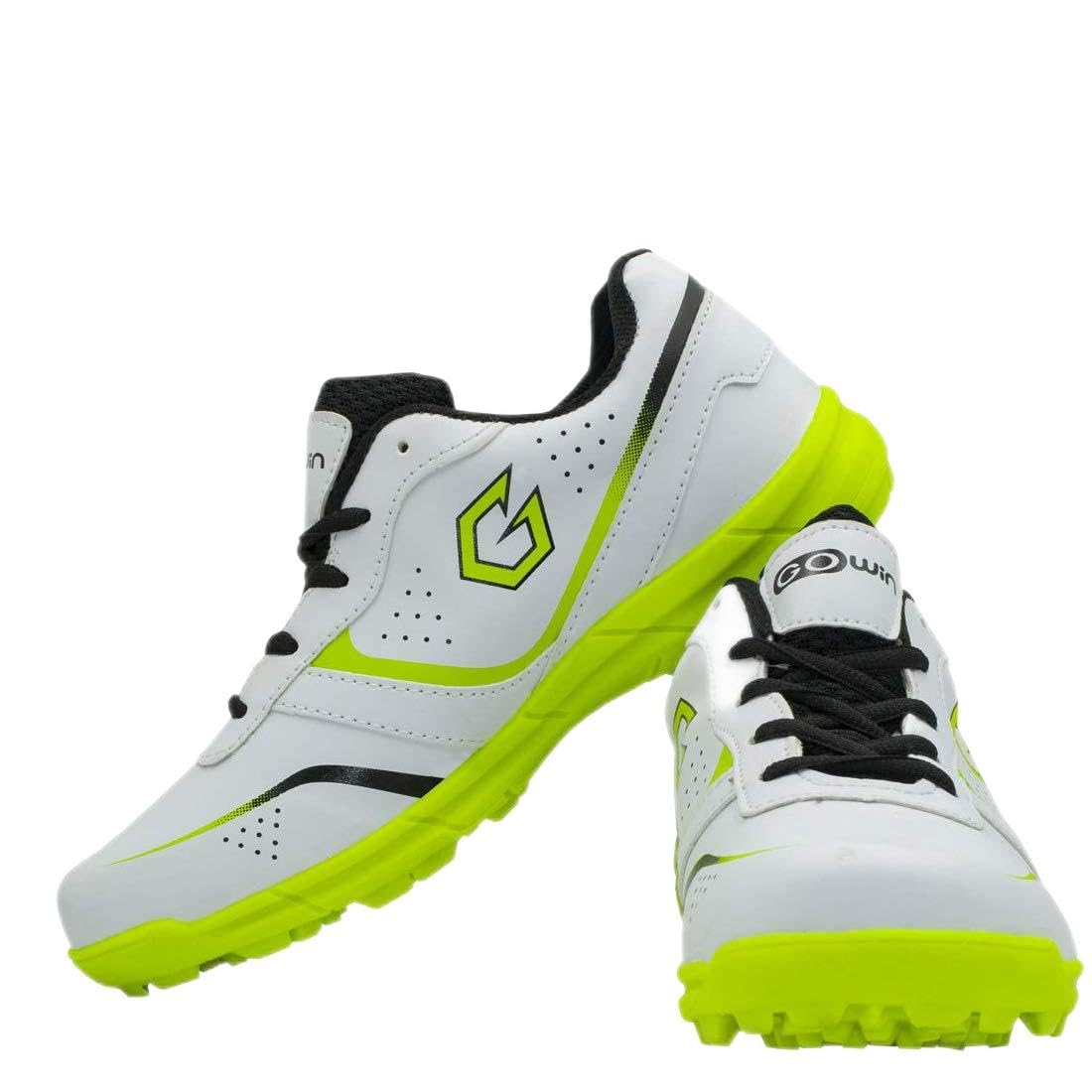 Academy White/Green Cricket Shoes Size-7 with TR-88-W Cricket Leather Ball Veg Tanned White-image-36