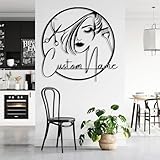Personalized Custom Hair Dresser Metal Sign,Custom Beauty Salon Girl Hair Metal Wall Art,PersonalizedHair Dresser Name Sign(Style-2)