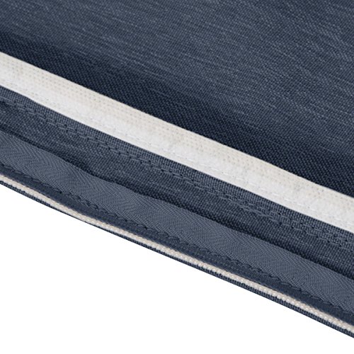 Classic Accessories Montlake Fadesafe Water-Resistant 23 X 20 X 4 Inch Outdoor Back Cushion Slip Cover, Patio Furniture Cushion Cover, Heather Indigo Blue, Patio Furniture Cushion Covers #TOP7