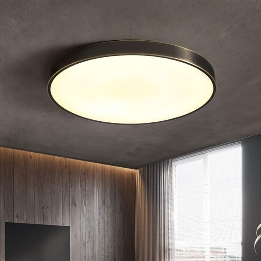 Plafonniers LED design en laiton pour créer une ambiance douce de chambre