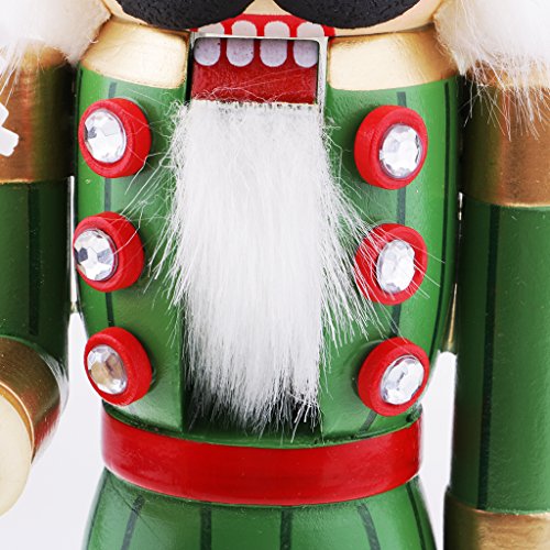 YIJU Presente Natal Noz Soldado Ornamentos de Madeira Soldado Quebra-nozes