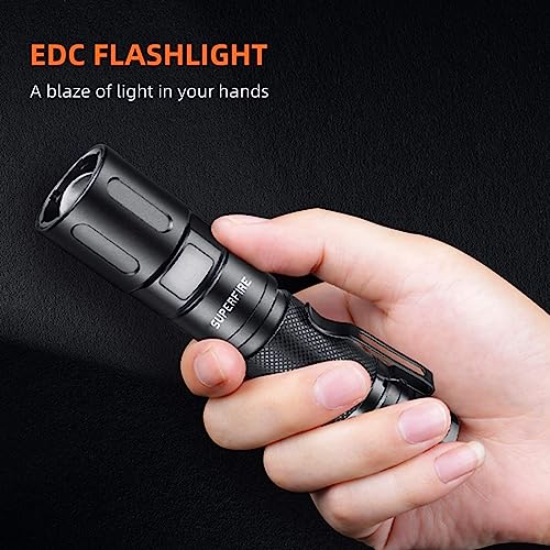 Superfire Rechargeable Led Flashlights High Lumens, 2000 Lumens Super Bright Tactical Flashlight With Zoomable, 4Modes, Water Resistant Flashlights For Emergencies, Hiking,Camping #TOP3