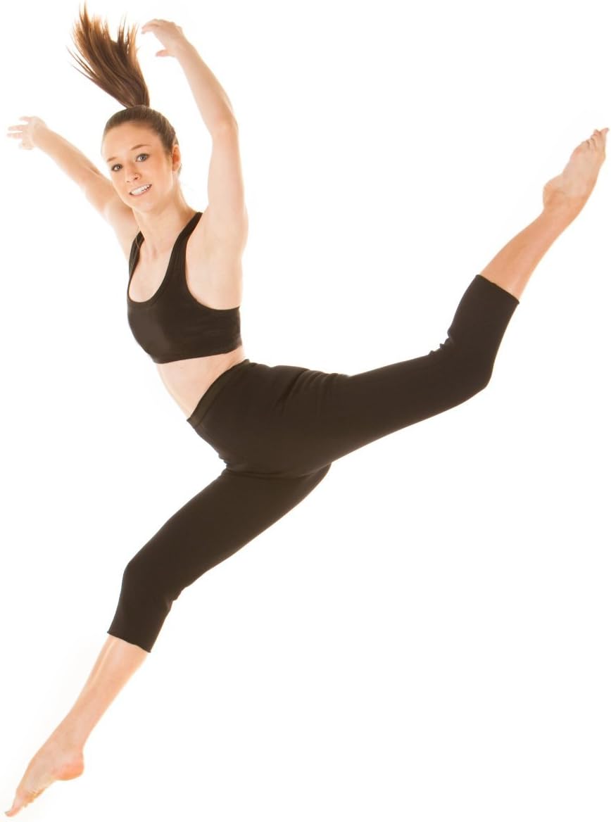 Women's Hot Slimming Capri Pants Leggings, Anti-Cellulite Body Shape Wear Shapewear Weight Loss, XLarge (14-16) Black