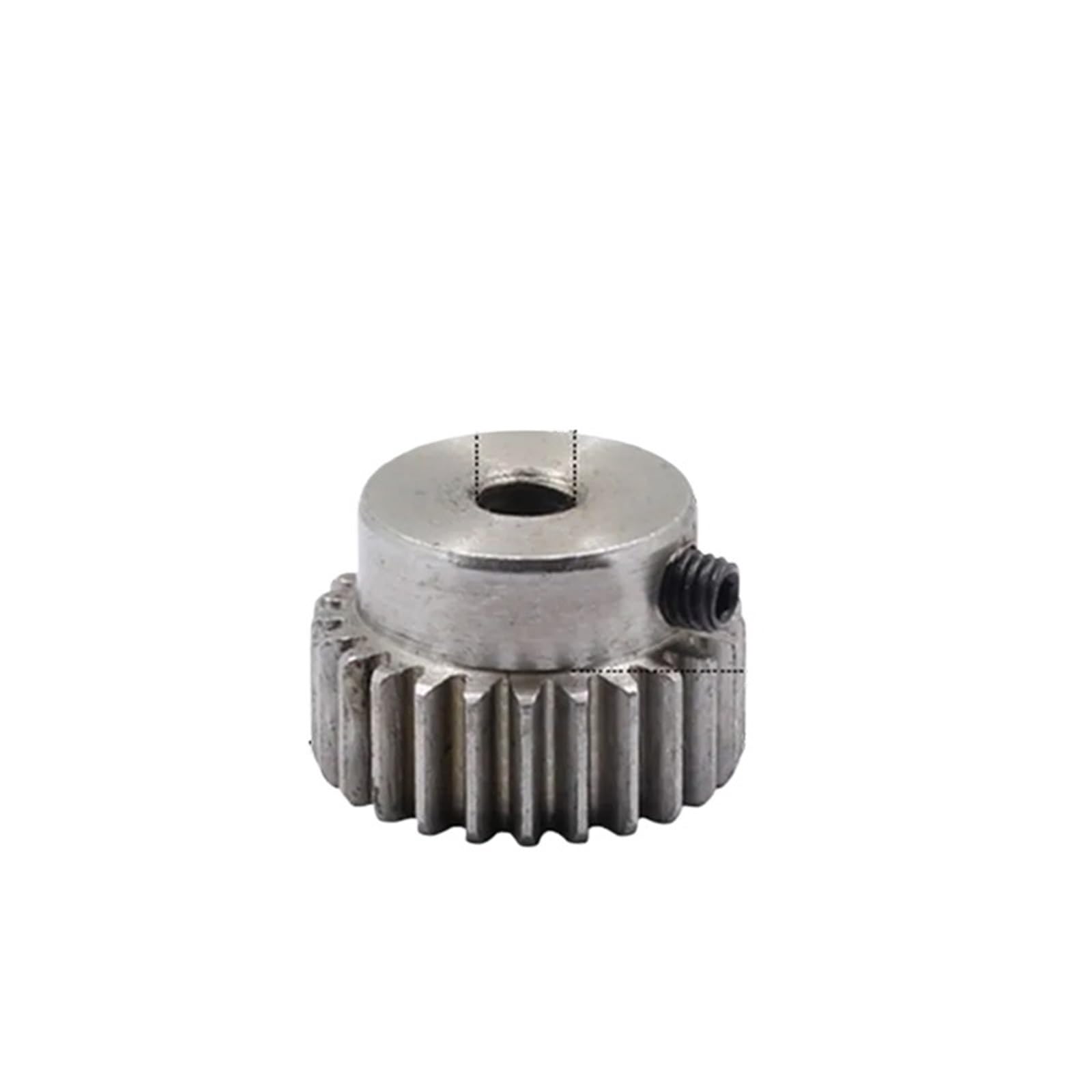 1 Stück 16-Zähne-Stirnrad mit 1M-Modul – Metall-Motornabe/konvexes Zahnrad(6.35mm 1pc 1M16Teeth)