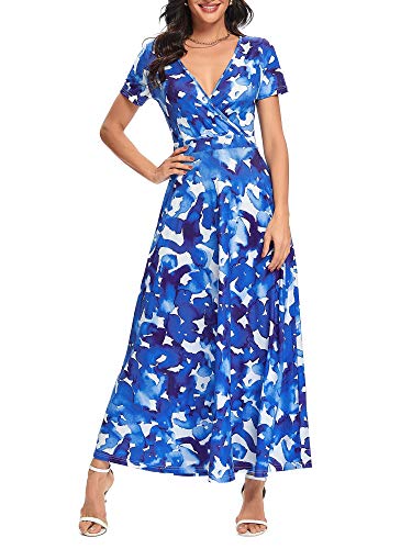 MSBASIC Vestito estivo lungo da donna, abito da