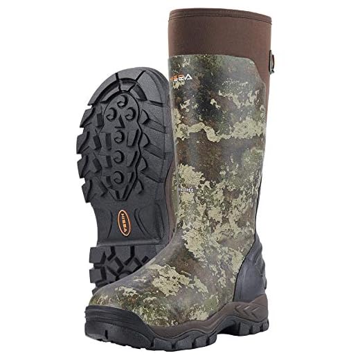 Hisea Apollo Pro 400G Insulated Men's Hunting Boots Waterproof Rubber Muck Mud Boots