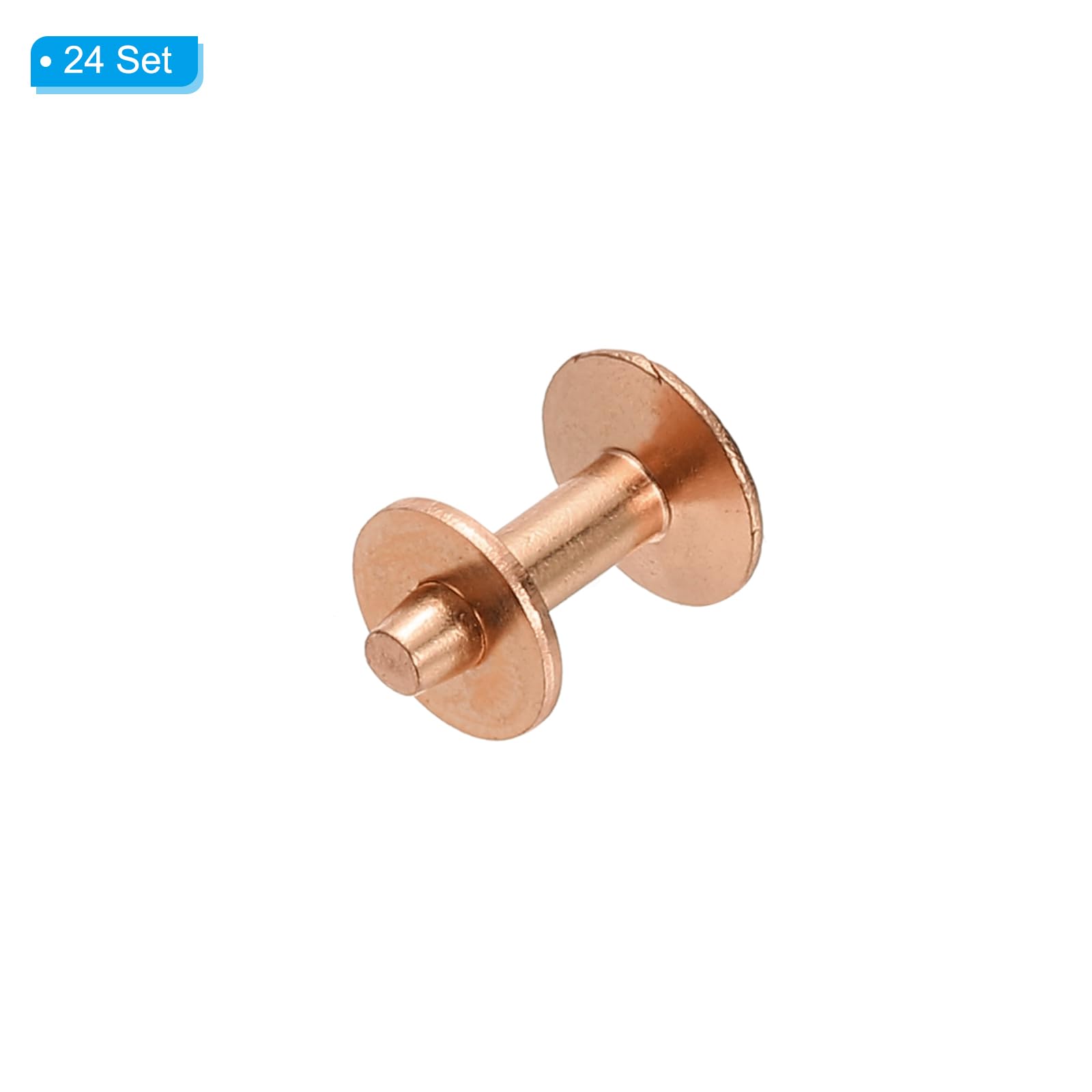 PATIKIL 10x3.3x12mm Leather Rivets and Burrs - Image 3