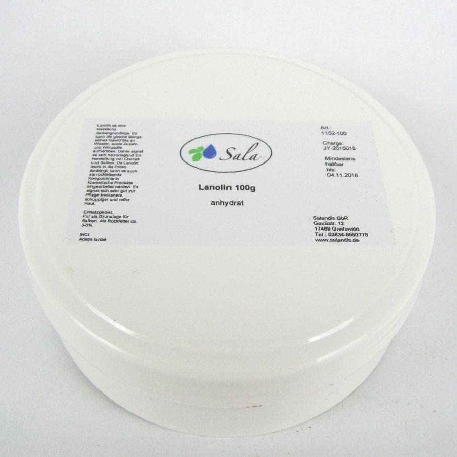 Sala Lanolina anhidratada sin pesticidas Ph. Eur (lata de PET de 100 g)