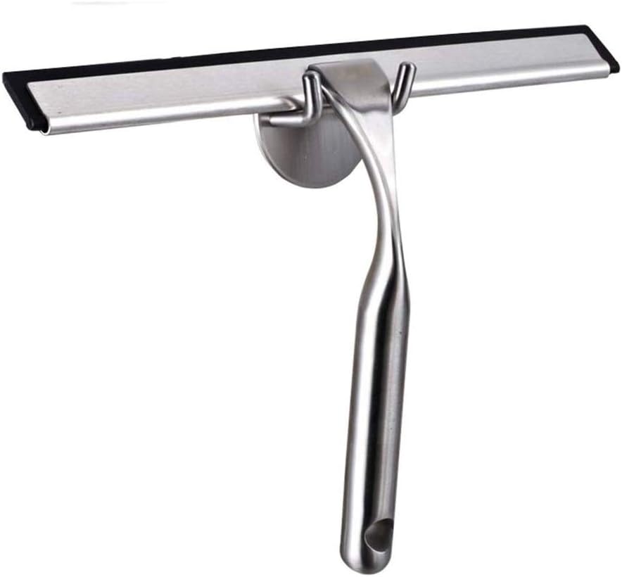 Stainless Steel Glass Squeegee,Window Squeegee All Purpose Squeegee for Bathroom Kitchen Car Glass Shower