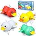 Produktbild aovowog Badespielzeug Baby Badewannenspielzeug ab 1 2 3 Jahre, Ente Badewannen Spielzeug Kinder Jungen Mädchen, Wasserspielzeug Baby Badewanne(4 Stücke)