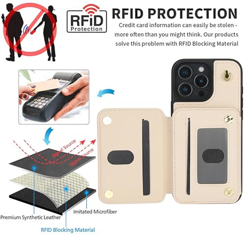 Coque iPhone 16 Pro rabat support vidéo et cordon bandoulière