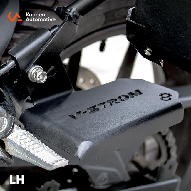 Image of Pillion Footrest Compatible With Suzuki V-strom 250 (Black) (Pair of 1)