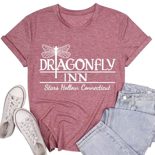 Dragonfly Inn Shirt Stars Hollow T Shirt Gilmore Merch Shirt Tops Pullovers
