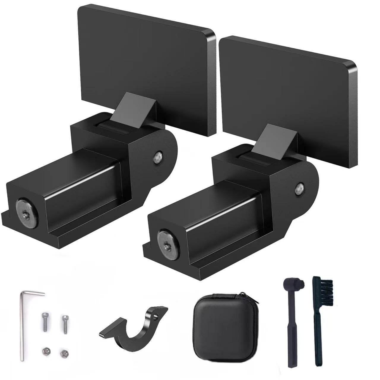 AYZAB Dust Cover Hinges for AT-PL120, AT-LP120-USB, AT-LP60X,at-LP5 and at-LP3 Turntables (2 PCS).Turntables Needle Stylus Brush and Cleaning Brush.