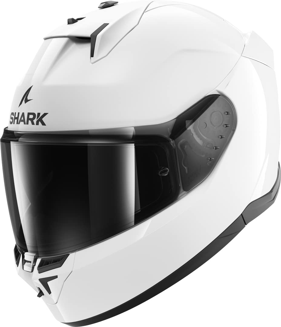 Casco Integral De Moto SHARK D-SKWAL 3 Color Blanco WHU, Talla M - Certificación ECE 22.06, Diseño Aerodinámico Y Seguro