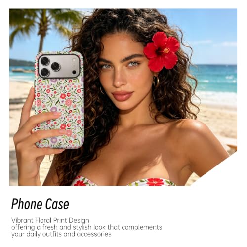 Turenature Compatible with iPhone 13 Case Cute Floral Print-Style-14 - image 5