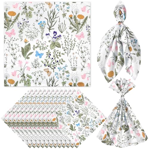 12 Pcs Cloth Napkins 18 x 18 Inch Napkins Washable Dinner Table T...