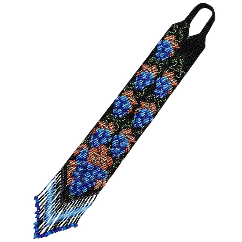 Collier ukrainien Gerdan fait main en perles de rocaille, bijou traditionnel unique LKBEADS