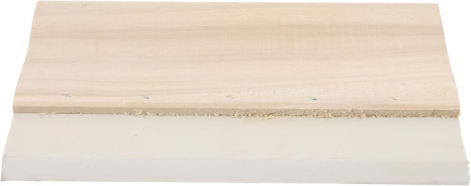 Screen Printing Ink Scraper with Wooden Handle 20cm Water-Based Ink Squeegee for Hand Printing Fabric Silk Screen Crafts