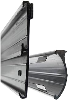 Shelving Molding Sign Holder Black Plastic 2 Channel Clip-in Flush Track Sign Holder - 48