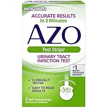 AZO Urinary Tract Infection Test Strips, 3-Count Boxes Pack of 2Packaging may vary